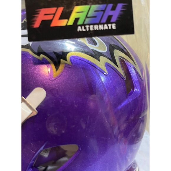 Derrick Mason Signed Baltimore Ravens Flash Alternate Mini Helmet W/ Beckett COA - Picture 5 of 5